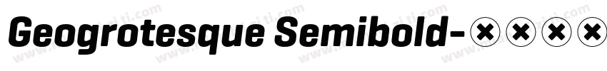 Geogrotesque Semibold字体转换
